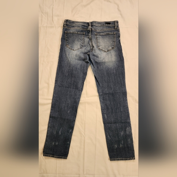 Kut From The Kloth Distressed Blue Jeans Size 6 - Picture 2 of 5